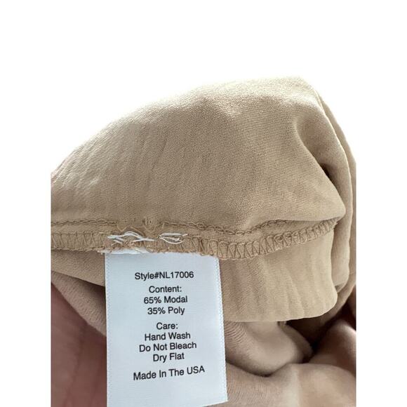 Nikki Lund XL Camel Modal Joggers $125 Retail USA Made Lounge Pants NWOT - Picture 4 of 8